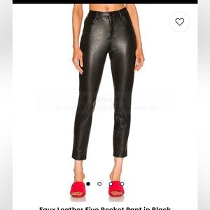 NWT COMMANDO Faux Leather five pocket pants , Size: Medium